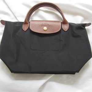 Longchamp Le Pliage Small Nylon Tote Bag Black